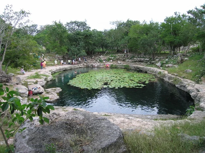 cenote abierto dzibichaltun merida yucatan mexico 