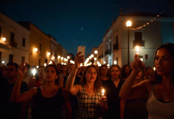 Protestas por apagones en Mérida Yucatán