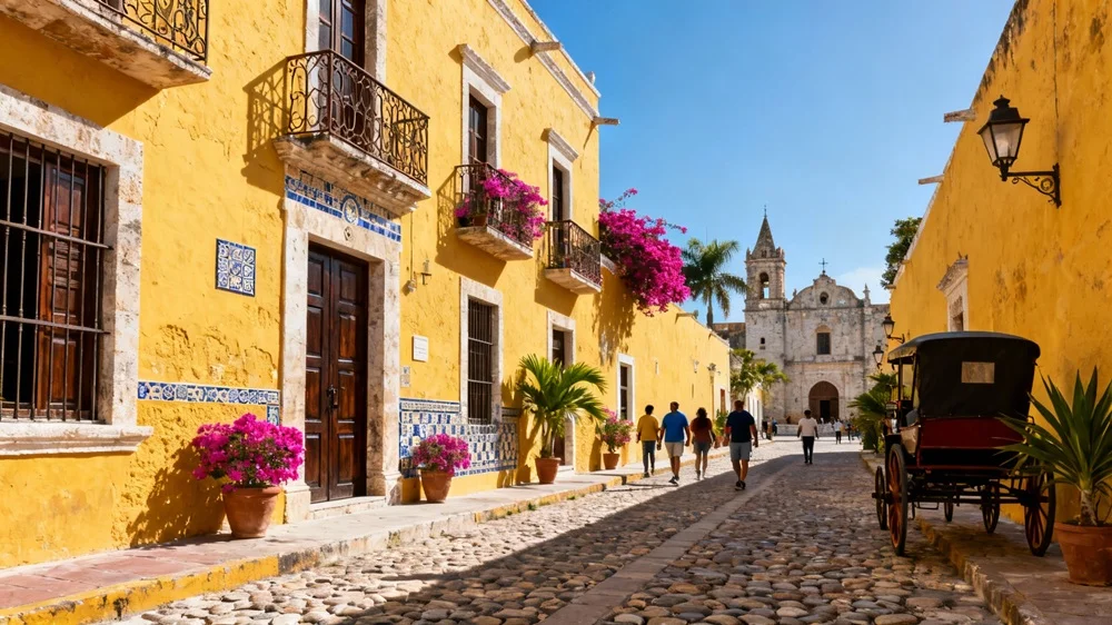 Calles amarillas de Izamal Pueblo Mágico 2025