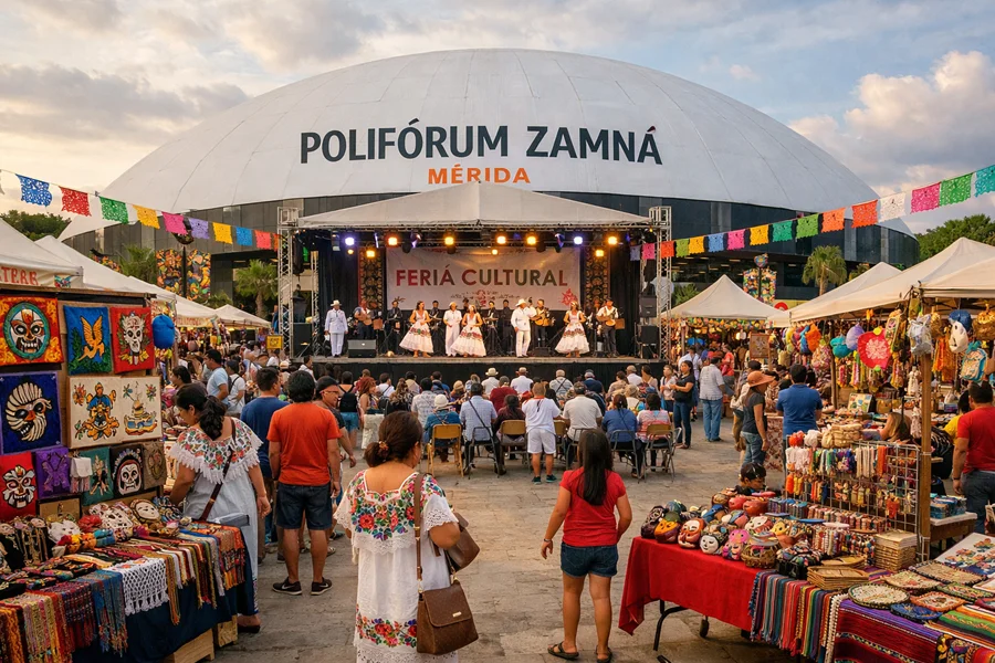 Feria de la Cultura y las Artes en Polifórum Zamná Mérida