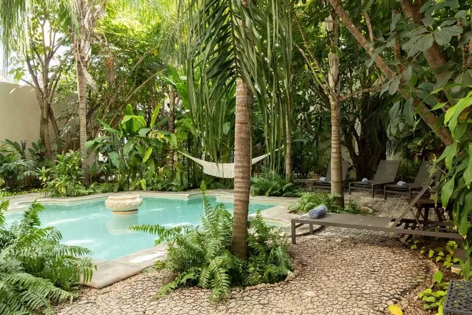 hotel boutique con terraza en Mérida Yucatán para guía de hospedaje