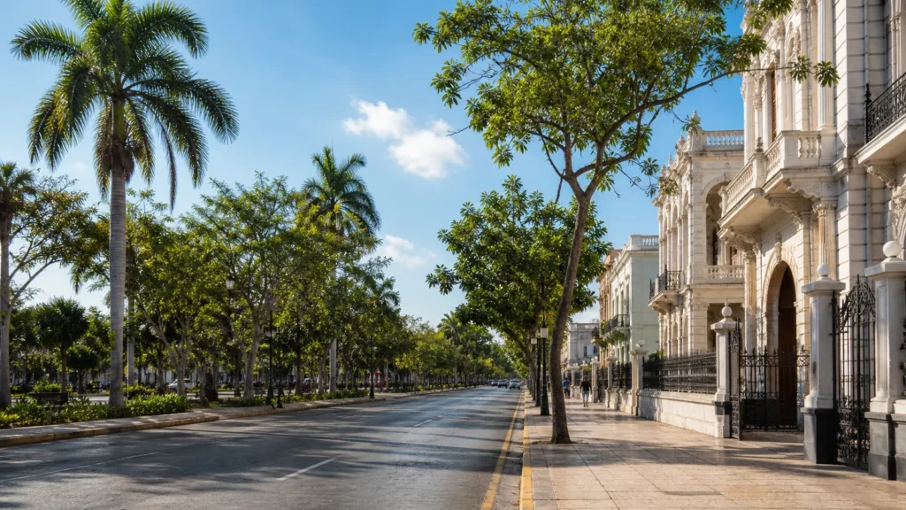 Mejor época para viajar a Mérida Yucatán en una mañana agradable de Paseo de Montejo